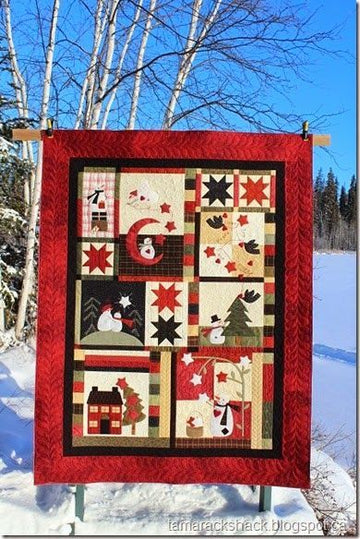 litzzy Catch A Christmas Star CLA2011201Q Fleece Blanket Quilt Blanket   