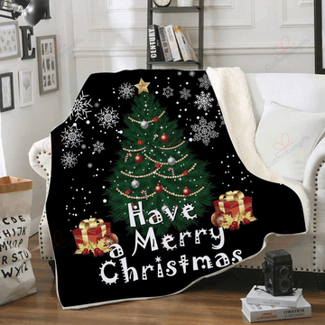 litzzy Cherry Christmas AM2610347CL Sherpa Fleece Blanket Sherpa Fleece Blanket   