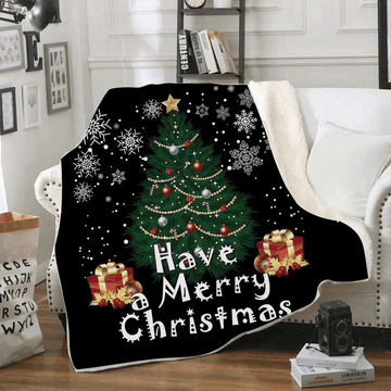 litzzy Cherry Christmas CLM2812173S Sherpa Fleece Blanket Sherpa Fleece Blanket   