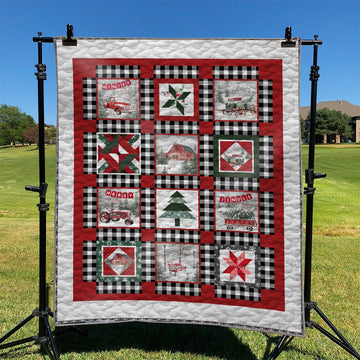 litzzy Christmas 01 GS-LD1209 Fleece Blanket Quilt Blanket   