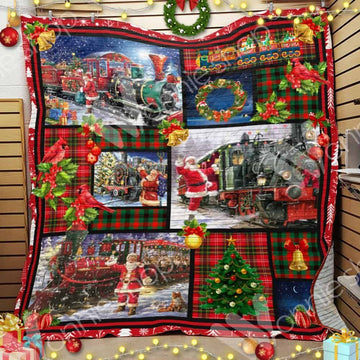 litzzy Christmas 1 GS-CL-LD3110 Fleece Blanket Quilt Blanket   