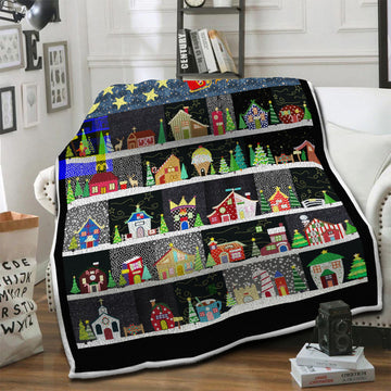 litzzy Christmas Fleece Blanket HST19101723 Fleece Blanket   