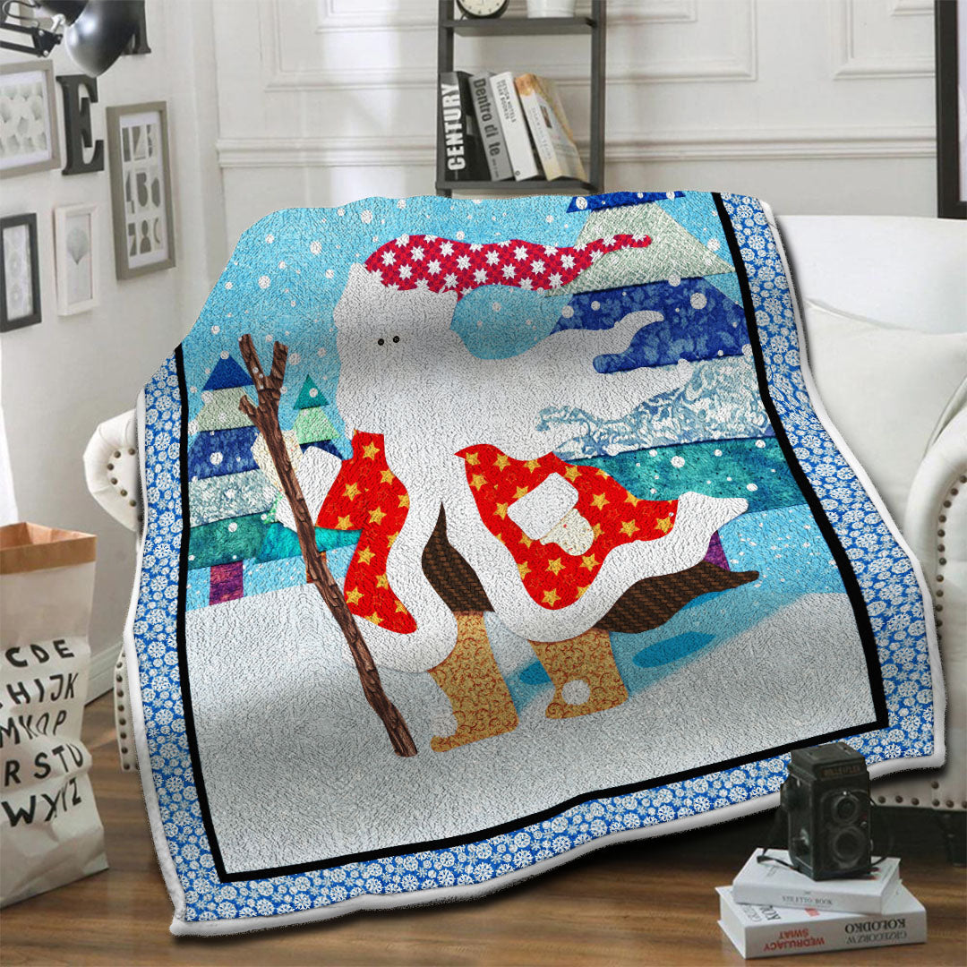 litzzy Christmas Fleece Blanket HST19101972 Fleece Blanket   