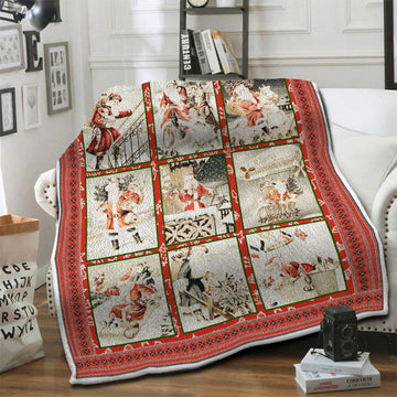 litzzy Christmas Fleece Blanket LML261004VT Fleece Blanket   