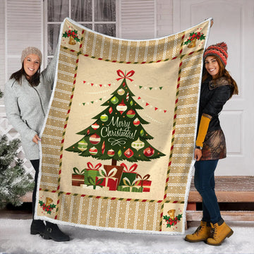 litzzy Christmas AAA141101TA Fleece Blanket Sherpa Fleece Blanket   