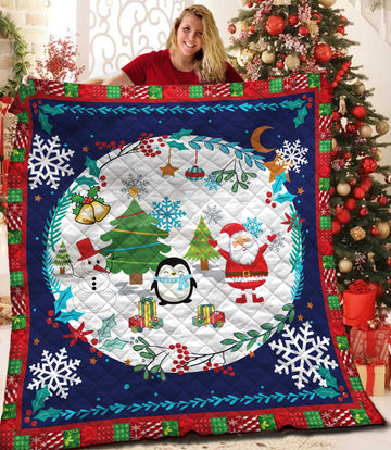 litzzy Christmas B171017 Fleece Blanket Quilt Blanket   