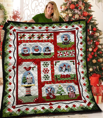 litzzy Christmas B181014 Fleece Blanket Quilt Blanket   