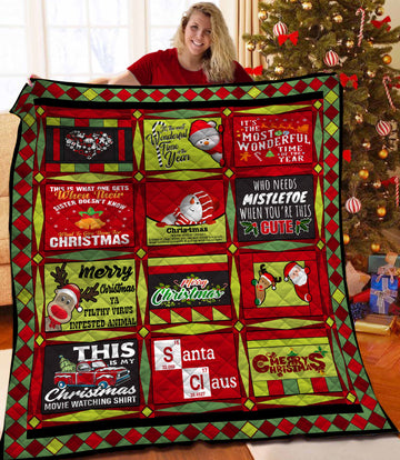 litzzy Christmas BBB101110NB Fleece Blanket Quilt Blanket   