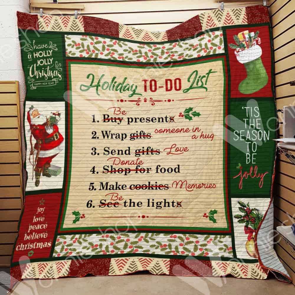 litzzy Christmas CL15100087MDQ Fleece Blanket Quilt Blanket   