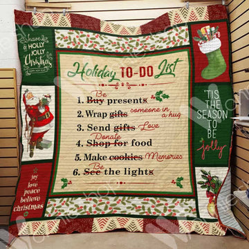 litzzy Christmas CL15100087MDQ Fleece Blanket Quilt Blanket   