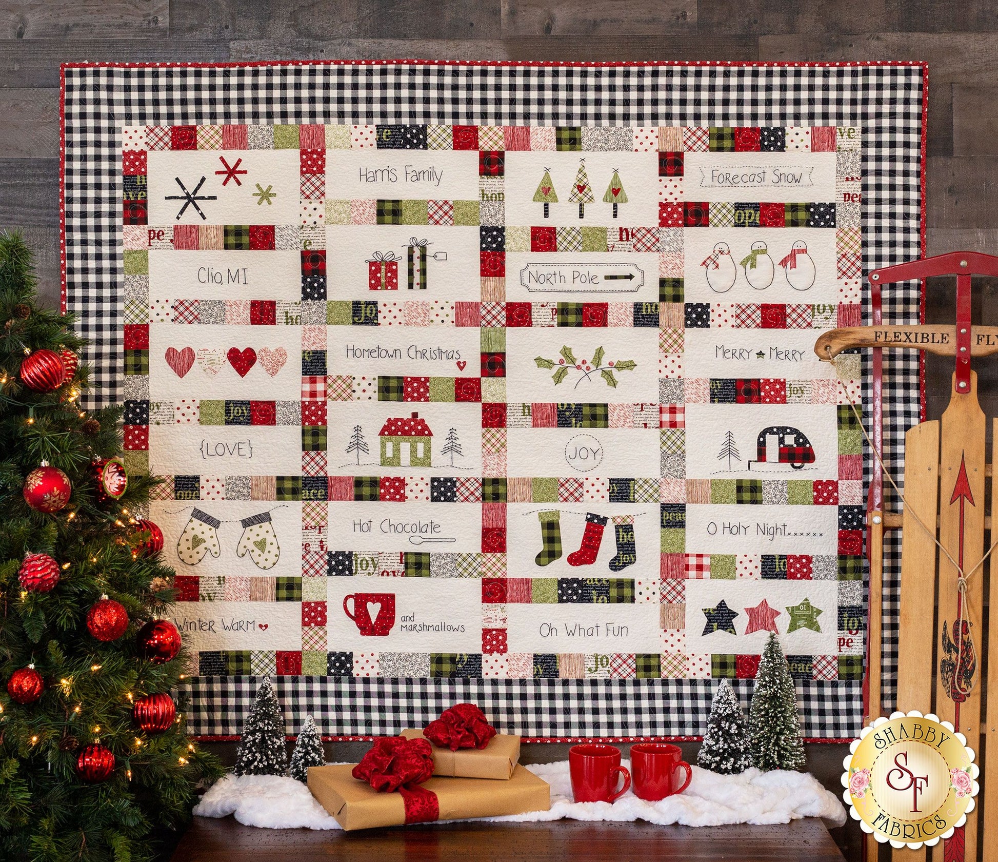litzzy Christmas CLA1110096Q Fleece Blanket Quilt Blanket   