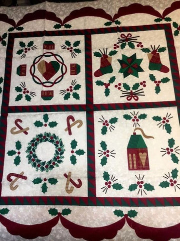 litzzy Christmas CLA2210121Q Fleece Blanket Quilt Blanket   
