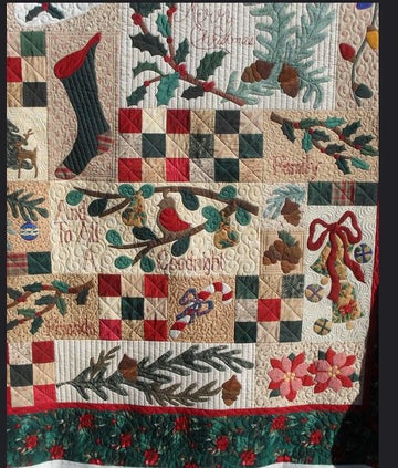 litzzy Christmas CLA3010241Q Fleece Blanket Quilt Blanket   