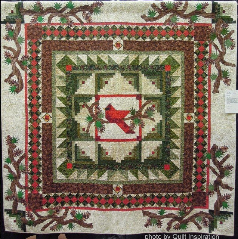 litzzy Christmas Cardinal CLA08110242Q Fleece Blanket Quilt Blanket   