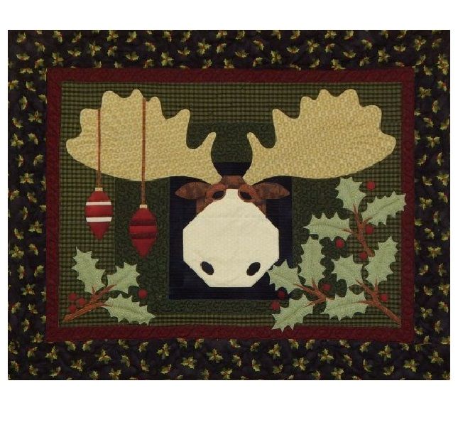 litzzy Christmas Moose CLA0511235Q Fleece Blanket Quilt Blanket   