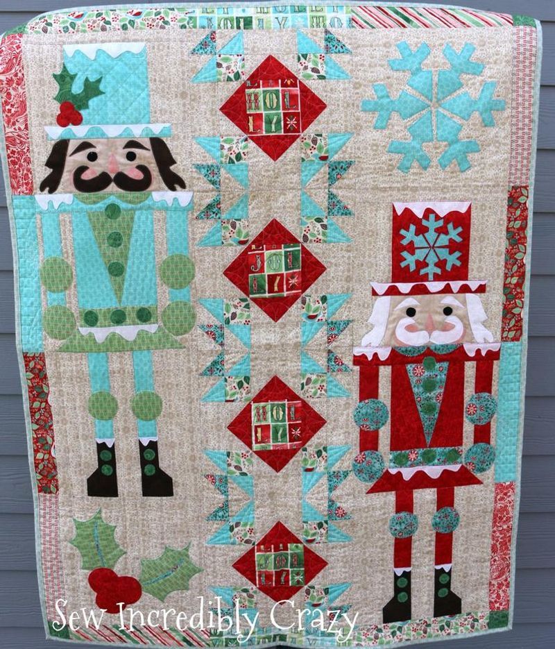 litzzy Christmas Nutcracker CLH2111157Q Fleece Blanket Quilt Blanket   