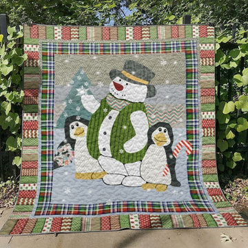 litzzy Christmas PD240608 Fleece Blanket Quilt Blanket   
