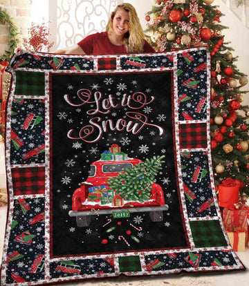 litzzy Christmas Fleece Blanket BBB021114MH Quilt Blanket   
