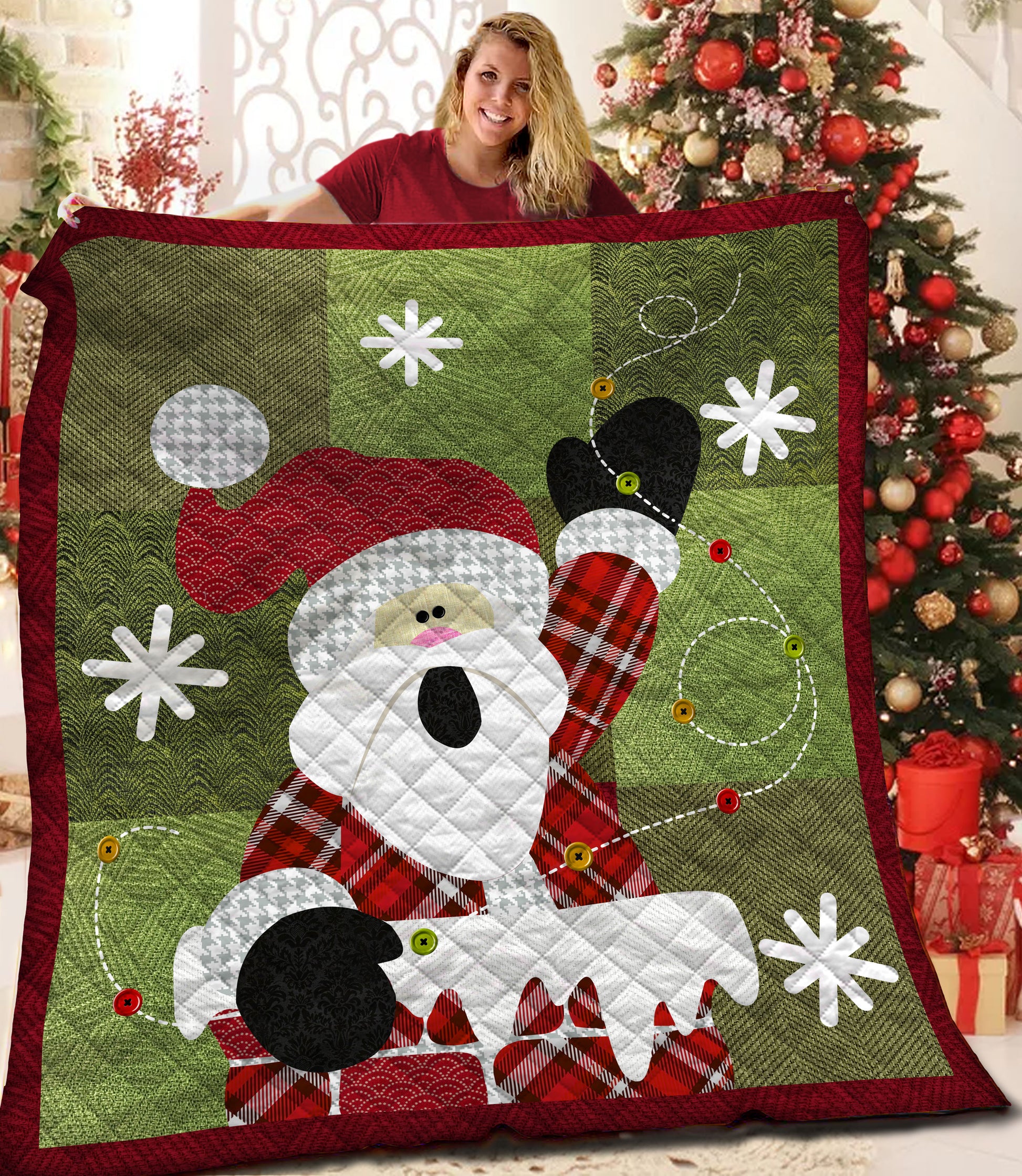 litzzy Christmas Fleece Blanket CCC19101250 Quilt Blanket   