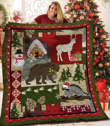 litzzy Christmas Fleece Blanket CCC19101483 Quilt Blanket   