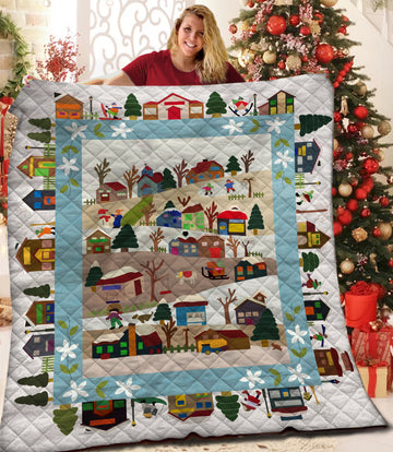litzzy Christmas Fleece Blanket CCC19101484 Quilt Blanket   