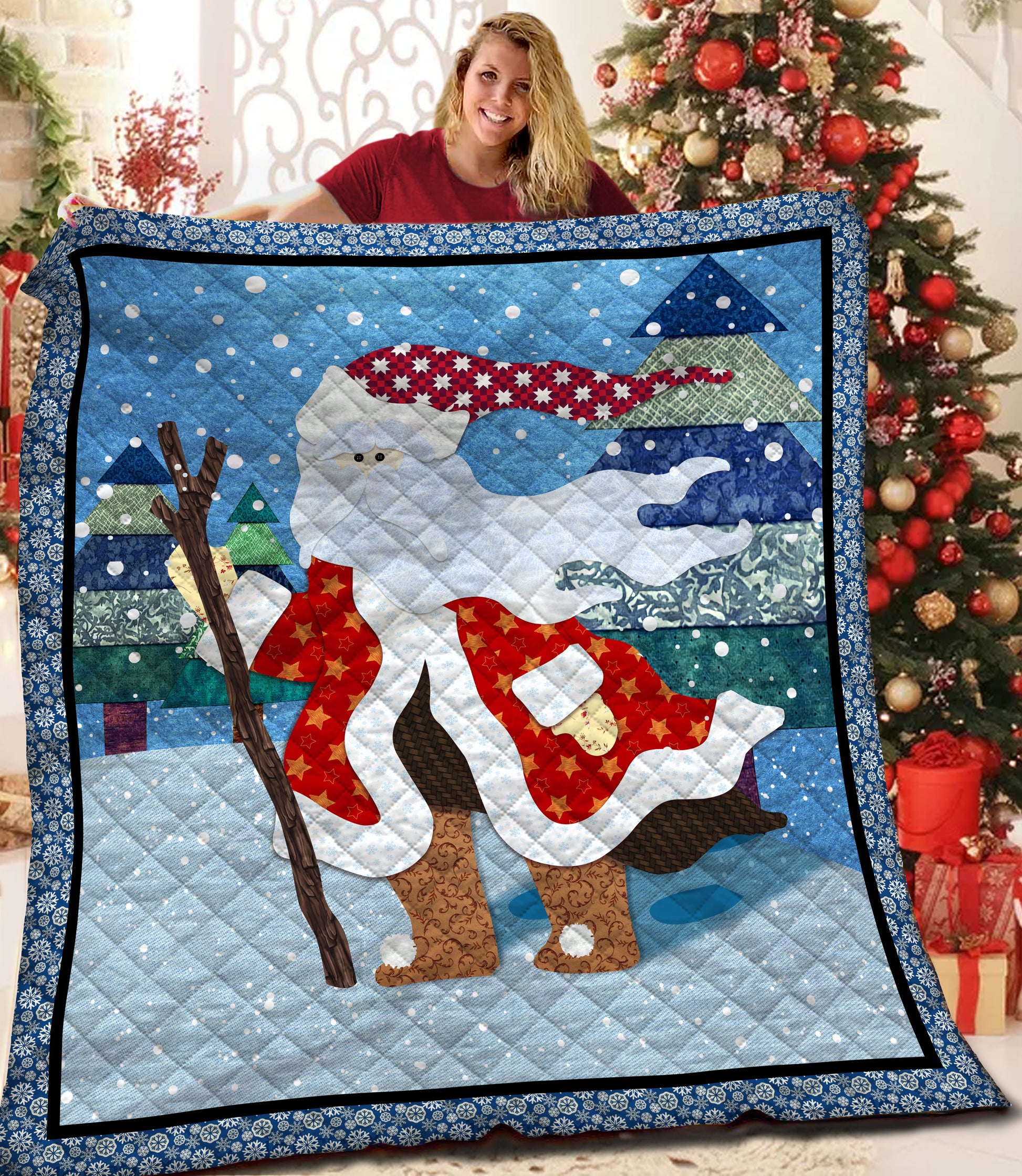 litzzy Christmas Fleece Blanket CCC19101972 Quilt Blanket   