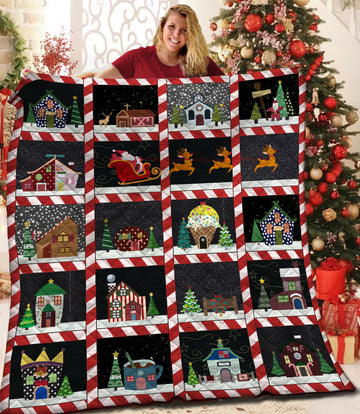 litzzy Christmas Fleece Blanket CCC19102097 Quilt Blanket   