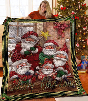 litzzy Christmas Fleece Blanket CCC25102314 Quilt Blanket   