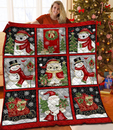 litzzy Christmas Fleece Blanket CCC25102316 Quilt Blanket   