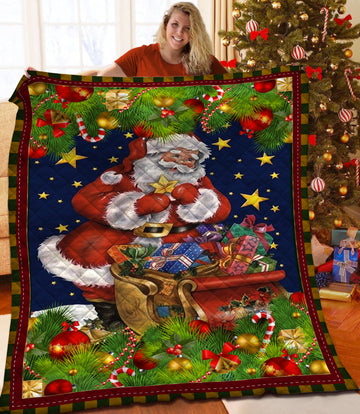litzzy Christmas Fleece Blanket CCC25102321 Quilt Blanket   