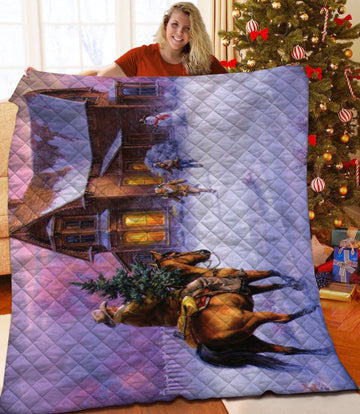 litzzy Christmas Fleece Blanket CCC25102330 Quilt Blanket   