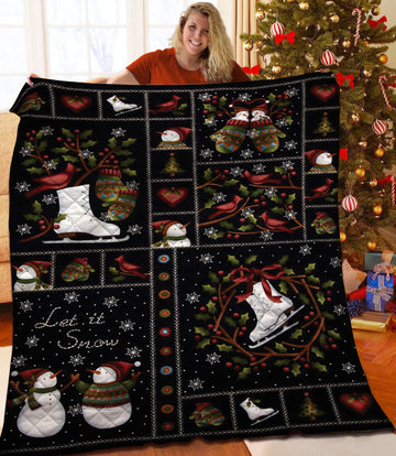 litzzy Christmas Fleece Blanket CCC25102331 Quilt Blanket   
