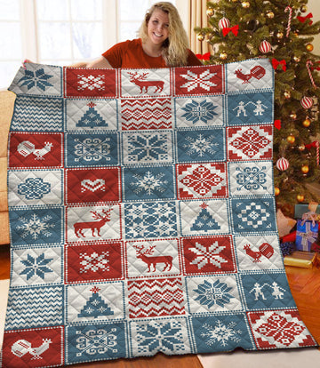 litzzy Christmas Fleece Blanket CCC25102338 Quilt Blanket   