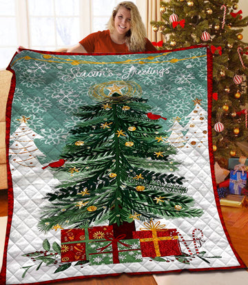 litzzy Christmas Fleece Blanket CCC25102340 Quilt Blanket   