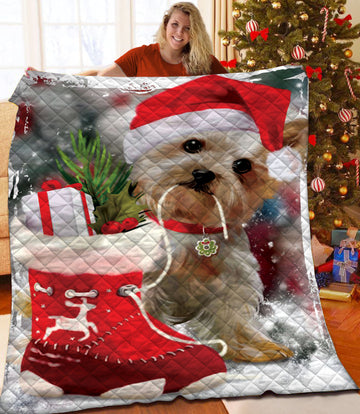 litzzy Christmas Fleece Blanket CCC25102341 Quilt Blanket   