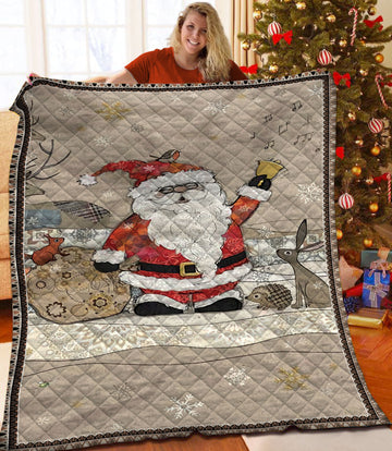 litzzy Christmas Fleece Blanket CCC25102344 Quilt Blanket   