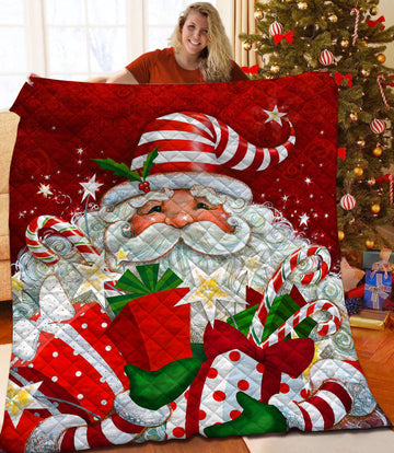 litzzy Christmas Fleece Blanket CCC25102347 Quilt Blanket   