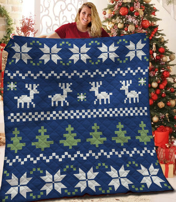 litzzy Christmas Fleece Blanket CCC2610211 Quilt Blanket   