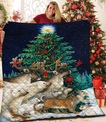 litzzy Christmas Fleece Blanket CCC2610213 Quilt Blanket   