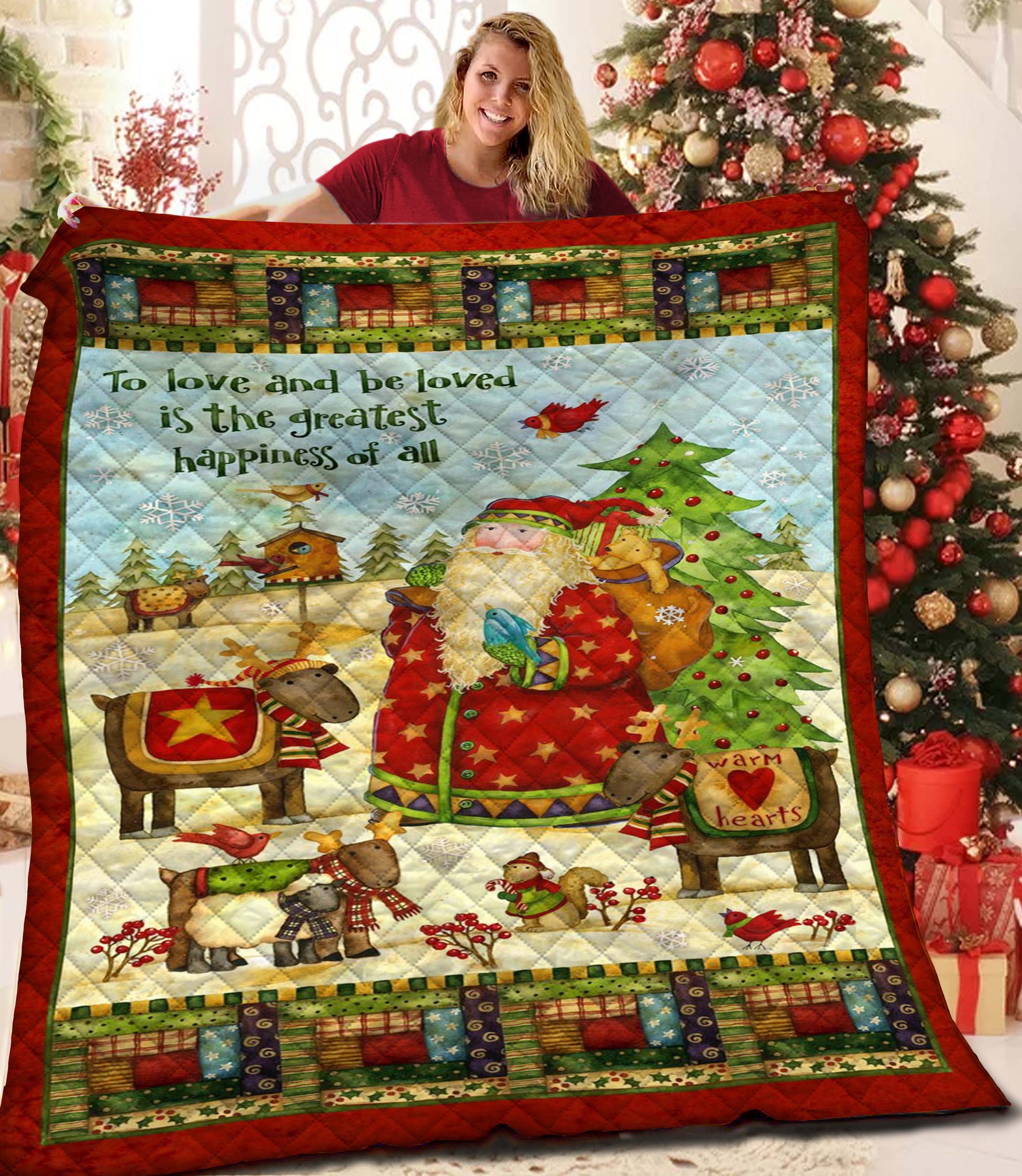 litzzy Christmas Fleece Blanket CCC2610214 Quilt Blanket   