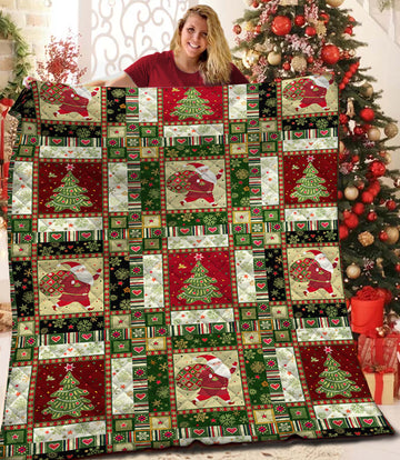 litzzy Christmas Fleece Blanket CCC2610215 Quilt Blanket   