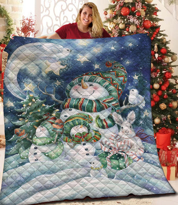 litzzy Christmas Fleece Blanket CCC2610218 Quilt Blanket   