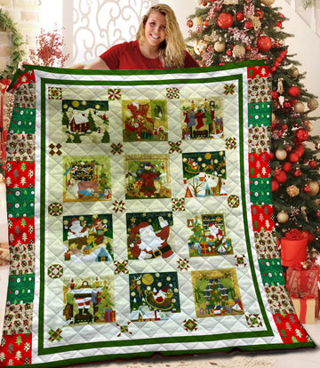litzzy Christmas Fleece Blanket LML221005 Quilt Blanket   