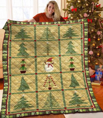 litzzy Christmas Fleece Blanket LML261002TD Quilt Blanket   