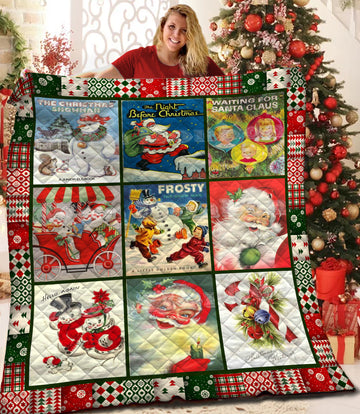 litzzy Christmas Fleece Blanket LML261003VT Quilt Blanket   
