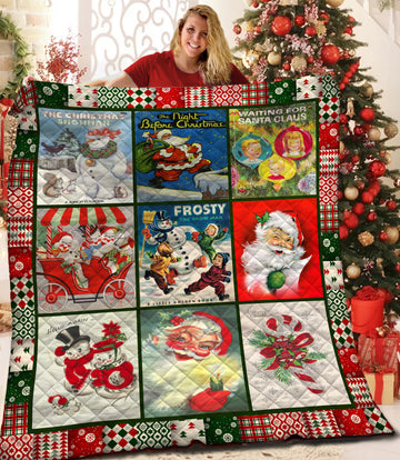 litzzy Christmas Fleece Blanket LML281001VT Quilt Blanket   