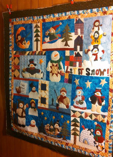 litzzy Christmas Snowman CLA1110162Q Fleece Blanket Quilt Blanket   
