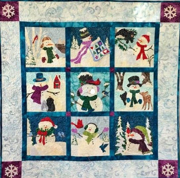 litzzy Christmas Snowman CLA2110138Q Fleece Blanket Quilt Blanket   