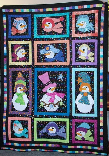 litzzy Christmas Snowman CLM0910052 Fleece Blanket Quilt Blanket   