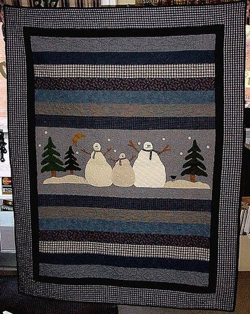 litzzy Christmas Snowman CLM1410025 Fleece Blanket Quilt Blanket   